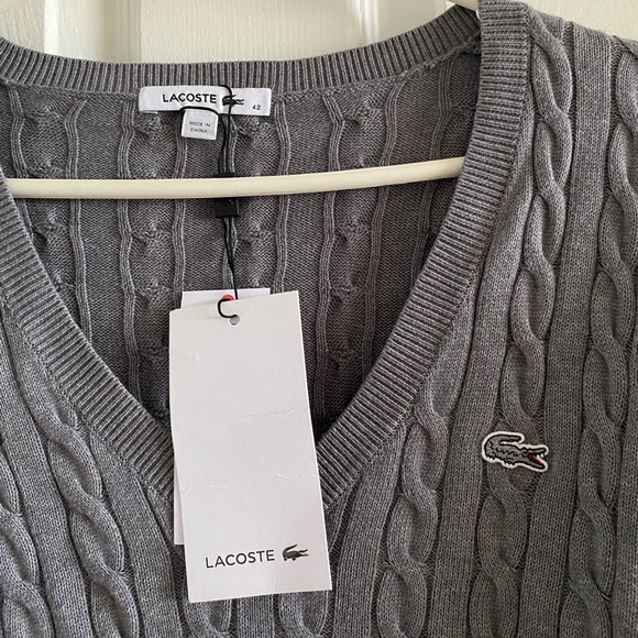 LACOSTE Women Cable Knit Sweater (BNWT) - Picture 5 of 6